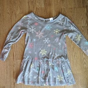 6/25 🌺 Gymboree girls size 7 snowflake tunic ❄️